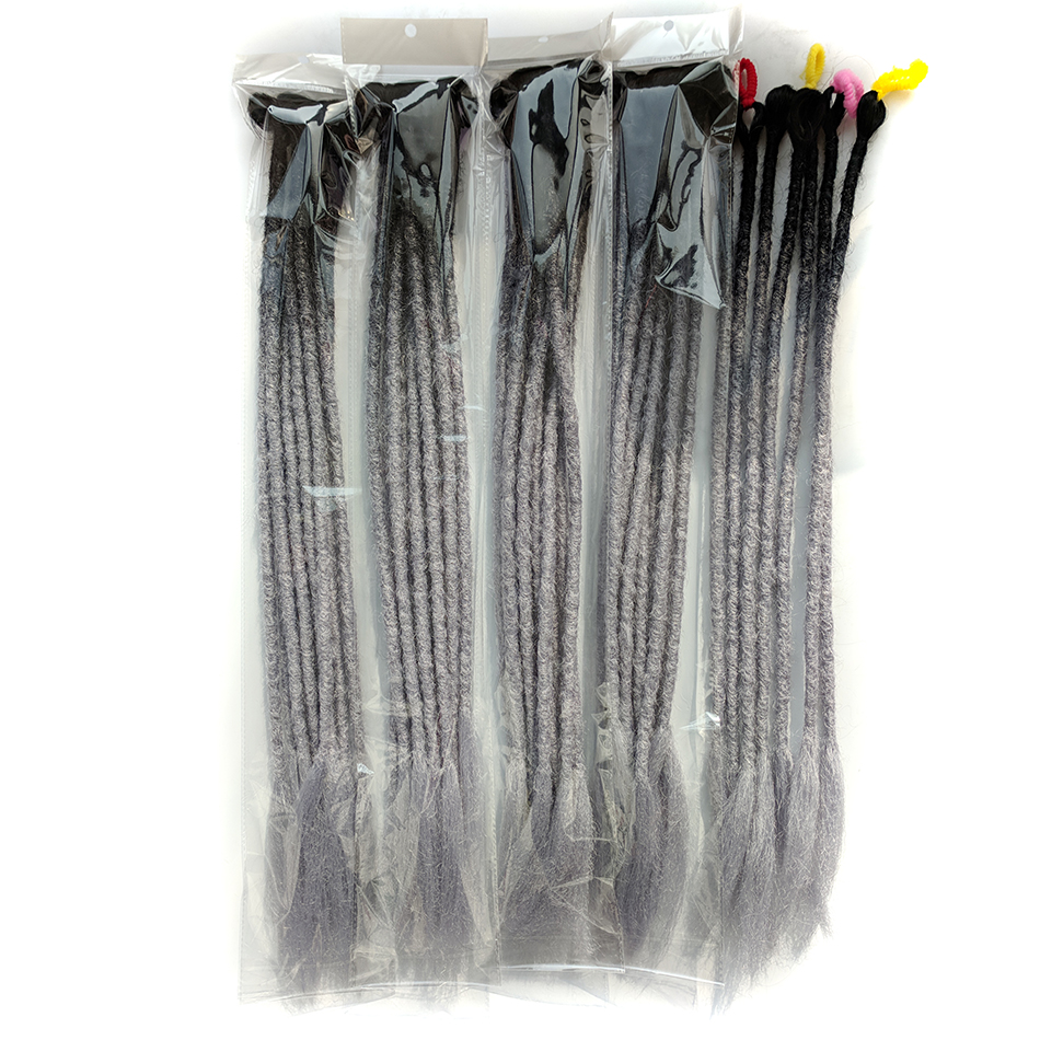 Qp hair 20 roots dreadlocks  ڵ ̵ 24 ġ ũ  ߰ 극̵ ռ  ͽټ 1 packs/lot